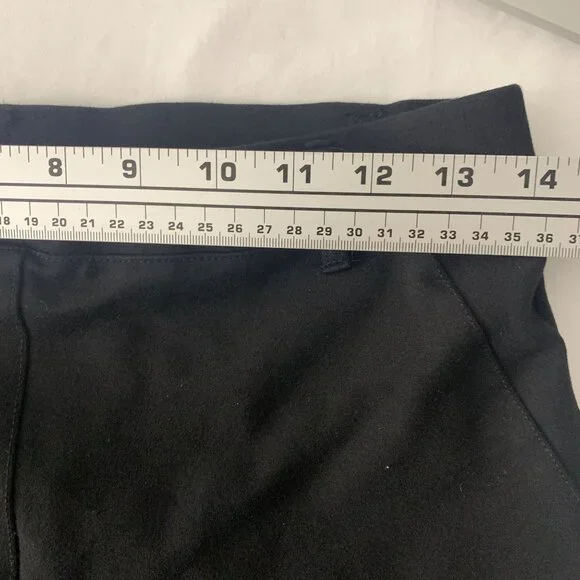 Quince Women's Straight Leg Pull On Dress Pants Slacks Black Size M Tall - Picture 5 of 6